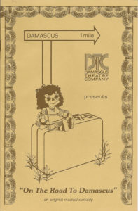 Program booklet from first DTC musical in 1985